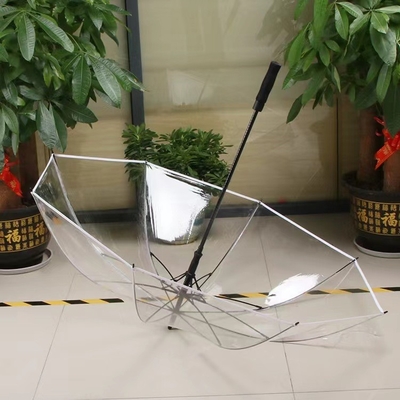 Υπερμεγέθης αδιάβροχη ομπρέλα PVC Διαφανής ομπρέλα γκολφ με προσωπικό λογότυπο