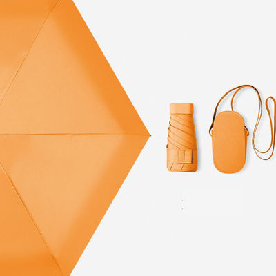 Χρυσό μετάλλιο ίνες γυαλιού πλευρά επίπεδα 6 κόκαλα 6 πτυχές ομπρέλα για προστασία από τον άνεμο και την βροχή