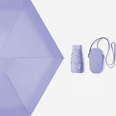 Χρυσό μετάλλιο ίνες γυαλιού πλευρά επίπεδα 6 κόκαλα 6 πτυχές ομπρέλα για προστασία από τον άνεμο και την βροχή