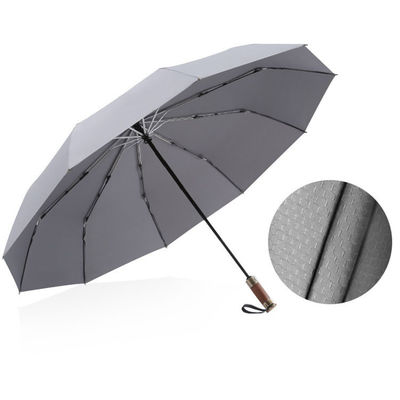 Επιχειρηματική Τριπλό ενισχυμένη αδιάβροχη ομπρέλα με 25 ίντσες μεγάλη επιφάνεια ομπρέλας