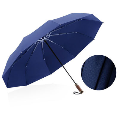 Επιχειρηματική Τριπλό ενισχυμένη αδιάβροχη ομπρέλα με 25 ίντσες μεγάλη επιφάνεια ομπρέλας