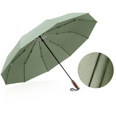 Επιχειρηματική Τριπλό ενισχυμένη αδιάβροχη ομπρέλα με 25 ίντσες μεγάλη επιφάνεια ομπρέλας