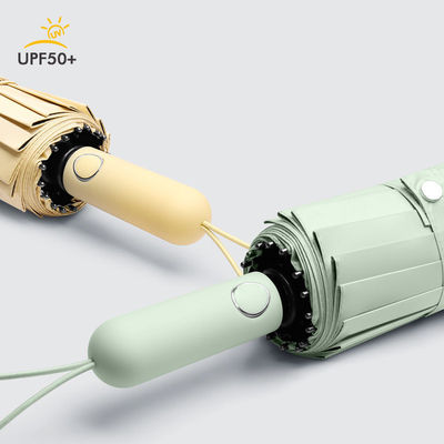 Προσαρμόσιμη εκτύπωση λογότυπου Διπλής χρήσης Τριπλούχια ομπρέλα για προστασία από τον ήλιο και τη βροχή