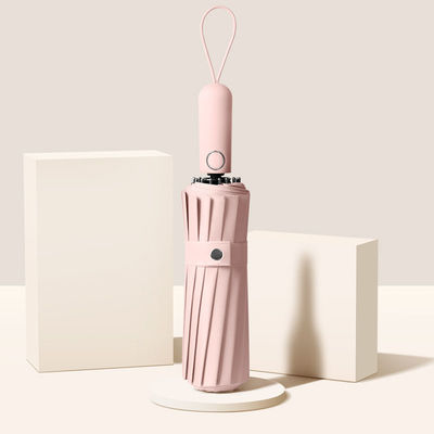 Προσαρμόσιμη εκτύπωση λογότυπου Διπλής χρήσης Τριπλούχια ομπρέλα για προστασία από τον ήλιο και τη βροχή