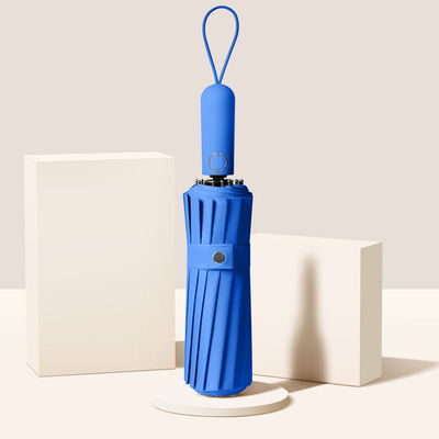 Προσαρμόσιμη εκτύπωση λογότυπου Διπλής χρήσης Τριπλούχια ομπρέλα για προστασία από τον ήλιο και τη βροχή