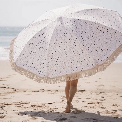 Αλουμινένιο πλαίσιο UV Sun Protect εξωτερική ομπρέλα κήπου ομπρέλα με προσαρμοσμένο λογότυπο και περιθώριο
