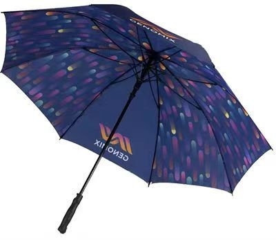Προσαρμοσμένο λογότυπο Μεγάλη υπολίμαση Golf Straight Umbrella για προστασία από άνεμο και βροχή