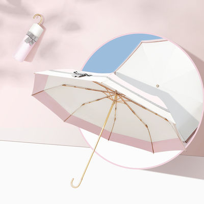 Προσαρμοσμένη καμπυλωτή λαβή Ηλιακή ομπρέλα Προστασία από την υπεριώδη ακτινοβολία