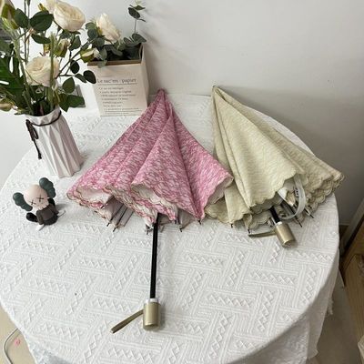 Ταξιδιωτική περίσταση Απλή ροζ διπλή κεντή ομπρέλα Ελαφρύ και πρακτικό