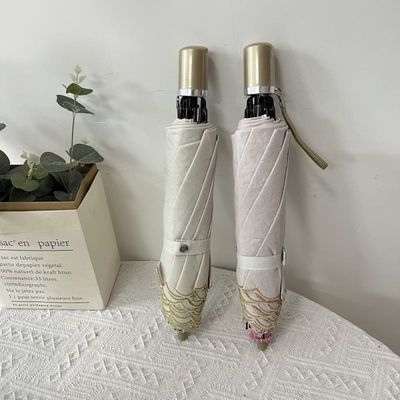 Ταξιδιωτική περίσταση Απλή ροζ διπλή κεντή ομπρέλα Ελαφρύ και πρακτικό