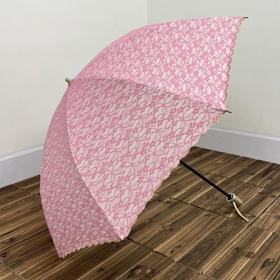 Ταξιδιωτική περίσταση Απλή ροζ διπλή κεντή ομπρέλα Ελαφρύ και πρακτικό
