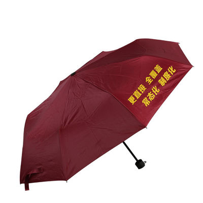 Ενήλικες 23 ιντσών Εξωτερικό Ασημένιο πλαστικό αντηλιακό Δυνατό να αναδιπλωθεί Ομπρέλα Λογότυπο Ομπρέλα δώρο