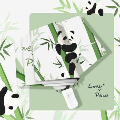 Πλήρως αυτόματη ομπρέλα σχεδιασμού Panda για παιδιά και ενήλικες