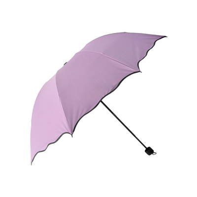 Ευέλικτη αλυσίδα εφοδιασμού Αδιάβροχο UV Block 3Fold Compact Umbrella Προσαρμοσμένο λογότυπο Τυπωμένο