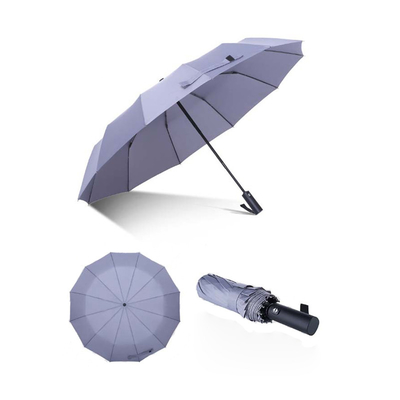 190T Pongee ύφασμα 12k Strong Frame Windproof Ομπρέλα Επιχειρήσεων με προσαρμοσμένο λογότυπο